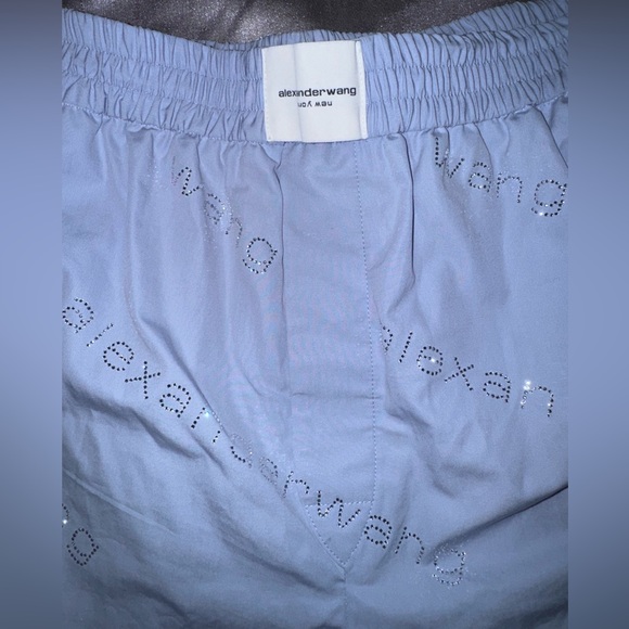 ALEXANDER WANG Blue Hotfix Boxer Shorts - Picture 2 of 6